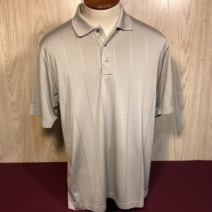 Ping Mens Golf Polo Shirt Size Large color silver